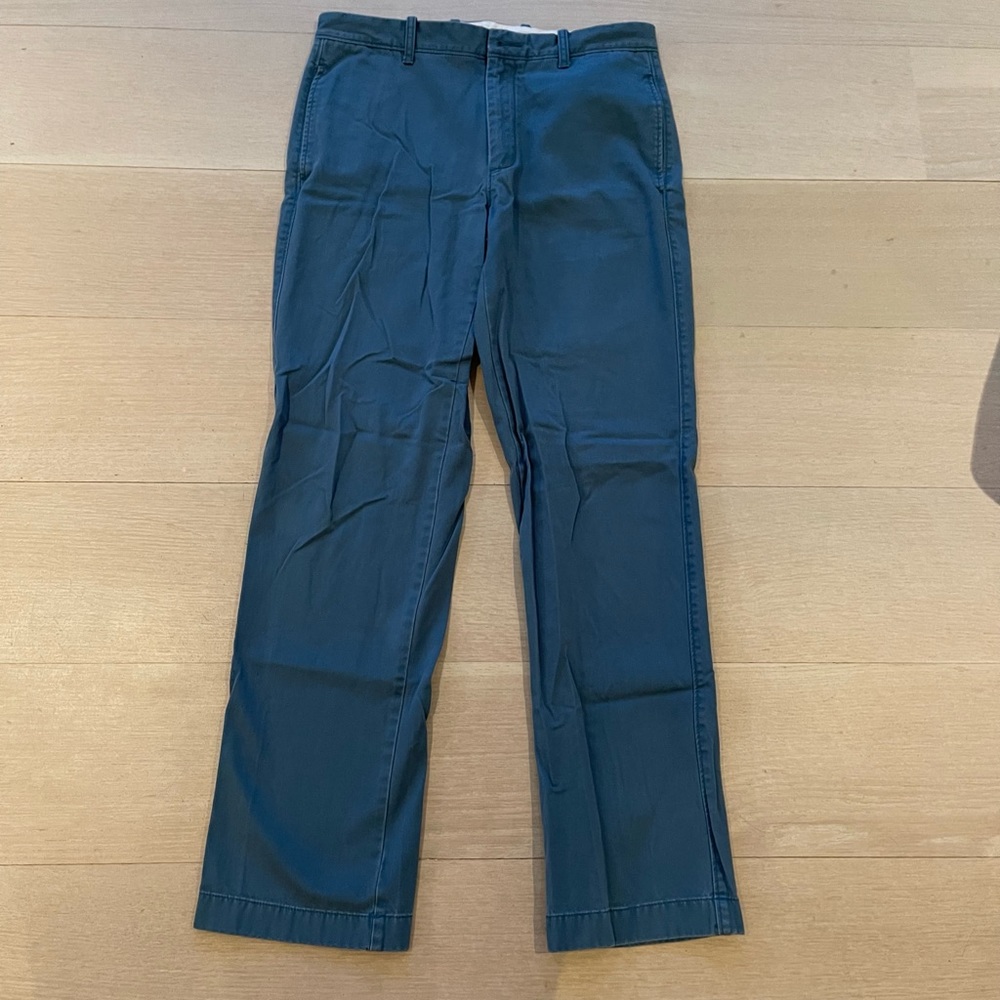 J. Crew Teal 31x32 Classic Straight Leg Pants
